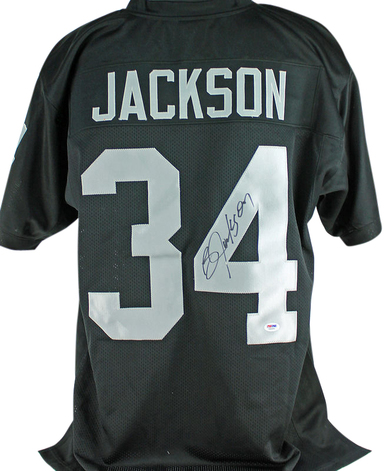bo jackson autographed raiders jersey